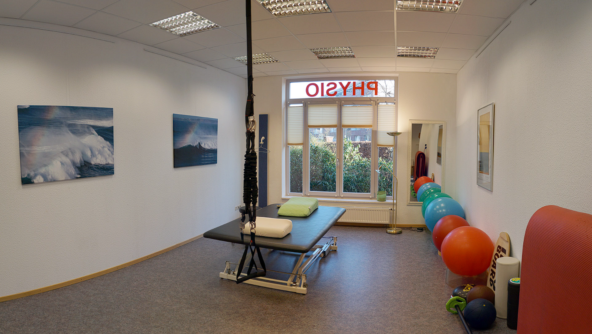 Behandlungsraum der Amselphysio-Praxis in der Elise-Bartels-Straße in Lübeck